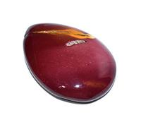 INDIA MADE Mookaite - B07TTJ2F2B - Pietra naturale per bilanciamento dei chakra, per Reiki, 1 + 1