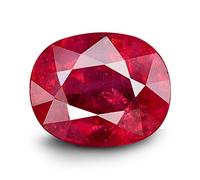 INDIA MADE Natural Aa++ - Pietra portafortuna maniana manik, 6,00 ratti, pietra portafortuna originale, non riscaldata, non riscaldata, certificata per la mente, pietra preziosa sfusa naturale (Lab