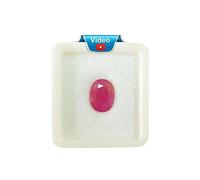 INDIA MADE Natural Aa++ Quality Ruby Manik 7,50 Ratti 6,25 carati, pietra portafortuna originale non riscaldata non trattata della terra, certificata mente-B0BCFTT6PC