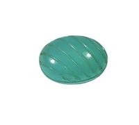 INDIA MADE Onice blu cielo certificato intagliato ovale gemma anello misura per medaglione 14,2 ct rettifica astrologica Dosha del pianeta Saturno nella 6, 8th o 12th House of Horoscope.-B089Y3Q9Q9