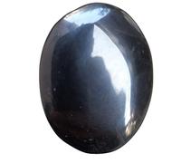 INDIA MADE Onice nero Pocket Stone forma ovale sciolto gemma sciolta pietre semipreziose (onice nera) -B0BQYS68J6