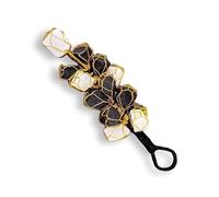 INDIA MADE Ornamento da appendere in cristallo di tormalina nera energizzata naturale per allentamento Reiki, allentamento Vastu, lettura dei tarocchi, decorazione per la casa e articolo da