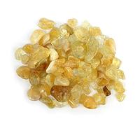 INDIA MADE Pietra di citrino naturale pietre grezze grezze per facilitare il Reiki e cristallo easing pietra martellata (colore: giallo) -B097STHCZR