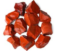 INDIA MADE Pietra di diaspro rosso naturale che facilita la meditazione, colore rosso, peso 500 grammi-B08SR3KWW3
