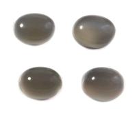 INDIA MADE Pietra di luna grigia cabochon pietra preziosa naturale 4 pezzi lotto all'ingrosso 7ct Gtc284-B09LVLY78X, Argento, Zaffiro sintetico