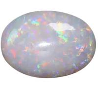 INDIA MADE , Pietra di opale di fuoco australiana astrologica di qualità A+ 11,25 ratti/10,32 ct, pietra naturale di fuoco certificata in laboratorio Rashi Ratan Gemstone-B0BTCKYMM1, argento, Zaffiro