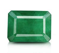 INDIA MADE Pietra di smeraldo da 8,25 Ratti con carta certificata in laboratorio e carta di garanzia Gemma di smeraldo originale/pietra Panna naturale certificata/Panna naturale) -B08QH66K5F