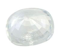 INDIA MADE Pietra di zircone bianco 11,25 Ratti I certificata originale I Cubic Diamond Zirconia Gemma da laboratorio certificato-B0BBNBY6D4