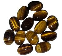 INDIA MADE Pietra d'oro naturale dell'occhio di tigre per l'anello (giallo)-B09TJ6TKVR