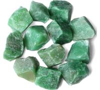 INDIA MADE Pietra grezza naturale di avventurina verde 100G - Pietra di opportunità per prosperità, ricchezza, creatività e meditazione | Migliora l'ottimismo e cancella i pensieri negativi-B0DBHK1M13