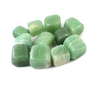 INDIA MADE Pietra grezza naturale di avventurina verde burattata, pietra grezza burattata, confezione da 200 grammi -B0994KLL95