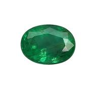 INDIA MADE Pietra naturale color panna, smeraldo, pietra preziosa naturale, 4,00 carati, Rashi Ratna, certificata per uomini e donne da laboratorio, B0C6M7NC6C