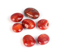 INDIA MADE Pietra naturale - cristallo per energia, coraggio e creatività - perfetto per la meditazione, migliorare la motivazione corniola rossa Tumble 2 pezzi-B0DJKCXH52