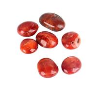 INDIA MADE Pietra naturale - cristallo per energia, coraggio e creatività - perfetto per meditazione, migliorare la motivazione corniola rossa burattata 50 grammi -B0DJKCG72B