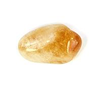 INDIA MADE Pietra naturale di citrino brasiliano al miele grezzo grezzo per il rilassamento Reiki e cristallo easing pietra martellata (colore: giallo) -B097ST91CD