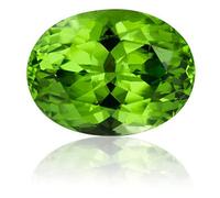 INDIA MADE Pietra portafortuna di agosto, non riscaldata, certificata, 15,00 Ratti A++, peridoto naturale, pietra preziosa sfusa di qualità certificata in laboratorio, B09NZQVSXJ