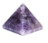 INDIA MADE : Pietra preziosa di ametista grande piramidale intagliata da 2,5 cm, per la guarigione artigianale. L'ametista è stata molto apprezzata nel corso dei secoli per la sua straordinaria