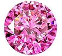INDIA MADE Pietra preziosa sciolta del taglio del diamante certificato naturale dello zircone rosa cubico per gli uomini e le donne S-B0BDRY85HV