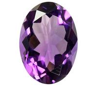 INDIA MADE Pietra preziosa sciolta di Kathela dell'ametista naturale viola 10,25 Ratti per gli uomini e le donne-B08MC6MYWB