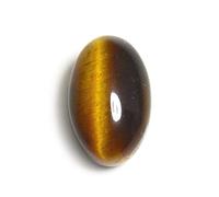 INDIA MADE Pietra preziosa sciolta naturale dell'occhio di tigre marrone di forma ovale 17.00 carat-B0BP28QRBW