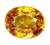 INDIA MADE Pietra preziosa zaffiro giallo coltivata certificata 7,25 Ratti-B01FOKVSAQ