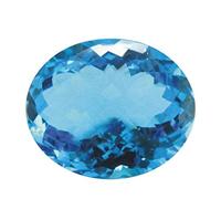 INDIA MADE Pietra topazio blu da 3 a 12,50 Ratti originale certificata da Gli per uomini e donne per unisex-B0BB64L7GN