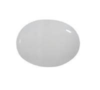 INDIA MADE Poweful 6.00 carati bianco opale pietra naturale ovale pietra certificata da Lab-B09924K459, argento, zaffiro creato, argento, Zaffiro sintetico