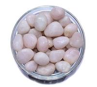 INDIA MADE Quarzo rosa 4 pezzi naturale chakra bilanciamento amore e relazione cristallo easing pietra (rosa) -B07QXS9N8L