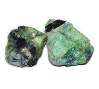 INDIA MADE Raw - Pietra grezza da 50 g, pietra naturale per bilanciamento dei chakra Reiki, (Azurite con malachite), -B07VL1JHHS