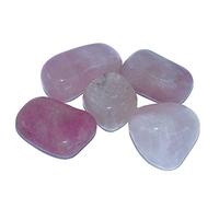 INDIA MADE (Regd.) Quarzo rosa superiore burattato gemme semi preziose pietra 100% naturale energizzato cristallo beneficio energetico per relazione Reiki easingi Prodotto certificato Feng