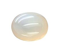 INDIA MADE S-B093TBGKPY - Pietra di luna naturale di forma ovale da 11,25 ratti/10,32 carati, pietra di luna sfusa con certificazione in laboratorio per uomini e donne