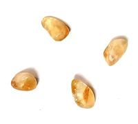 INDIA MADE Set di 4 mini pietre di citrino naturale per guarigione Reiki e prosperità B0B1XDKDKG