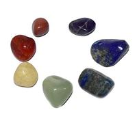 INDIA MADE Sette Chakra 1 set (7 pietre), pietra naturale per bilanciamento dei chakra, B07QZX265B