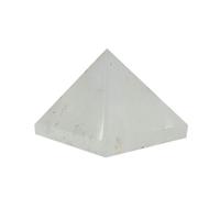 INDIA MADE Shivalays - Piramide di cristallo di quarzo trasparente naturale (misura 2,5 cm/30 grammi) -B0CK496MK7, argento, zaffiro artificiale, Argento, Zaffiro sintetico