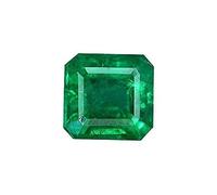 INDIA MADE Stoneflex B0CXMXXM38 - Pietra naturale color panna dello Zambia, 6,25 ratti/5,70 carati, certificata, color smeraldo panna, A1+, qualità A1+