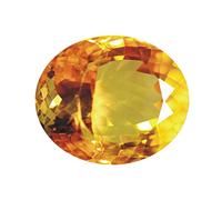 INDIA MADE Sunela Stone 3 a 12.50 Ratti originali cristalli di citrino pietra con certificato per Unisex-B0BTSR3T3P