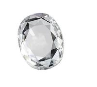 INDIA MADE Zaffiro bianco da 8,25 carati, forma ovale, pietra preziosa originale e certificata naturale, non riscaldata e non trattata, per regalo uomo e donna + A3-B0CK4H58T9