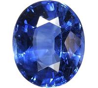 INDIA MADE Zaffiro blu da 7,55 carati, 8,25 ratti, pietra preziosa di zaffiro blu non riscaldata e non trattata, certificata Rashi Neelam Ratan, pietra sfusa per uomini e donne (testato per lab