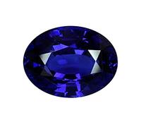 INDIA MADE Zaffiro blu naturale certificato (Neelam) testato in laboratorio 4,50 carati/ct per scopi astrologici-B01NBWHJKJ