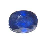 INDIA MADE Zaffiro blu naturale certificato (Neelam) testato in laboratorio da 6,50 carati/ct per scopi astrologici-B01NBWM2WC