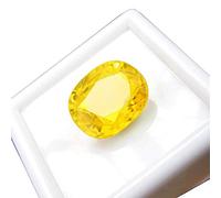 INDIA MADE Zaffiro giallo 4,25 Ratti 3,25 carati certificato zaffiro giallo/Pukhraj pietra preziosa sciolta per uomini e donne S-B0DKC59R5S