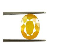 INDIA MADE Zaffiro giallo 5,25 Ratti 4,65 carati non riscaldato non trattato estratto Pukhraj gemma Aa++ Qualità certificata Gemstone, B0BT7TPXLF