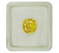 INDIA MADE Zaffiro giallo da 10,00 carati certificato Pukhraj pietra preziosa certificata per scopi astrologici testati in laboratorio-B0DKC4Z5M1