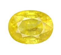 INDIA MADE Zaffiro giallo non riscaldato da 6,00 carati Pukhraj pietra naturale certificata originale Aaa+ Quality-B0BZLM44KW