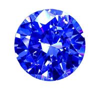 INDIA MADE Zircone blu 100% certificato American Diamond Stone 6.25 Ratti-B0BF1FQQT8