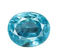 INDIA MADE Zircone blu da 6 carati (diamante blu) 100% gemma naturale da laboratorio certificato-B07CPV7VSN