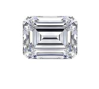 INDIA MADE Zircone cubico bianco certificato in laboratorio, totale 4,25 carati, 2 pezzi, pietra ratana taglio principessa-B0BFWVW785