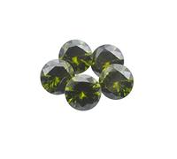 INDIA MADE Zircone cubico verde creato al tasso di vendita all'ingrosso (Rs 7,5/carati) Forma rotonda di alta qualità Pietra preziosa sciolta per la rivendita di astrologi gioiellieri Crystal Healing