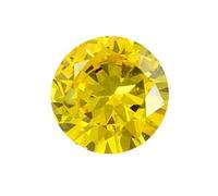 INDIA MADE Zircone giallo cubico naturale certificato da 10,50 carati/pietra preziosa sciolta del diamante giallo americano-B0BCYCWGQM
