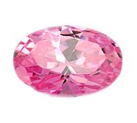 INDIA MADE Zirconi rosa da 10,50 carati, taglio ovale, gemma sfusa certificata in laboratorio, per gioielli da uomo o da donna, pietre preziose sfuse, B0C1H5K95J